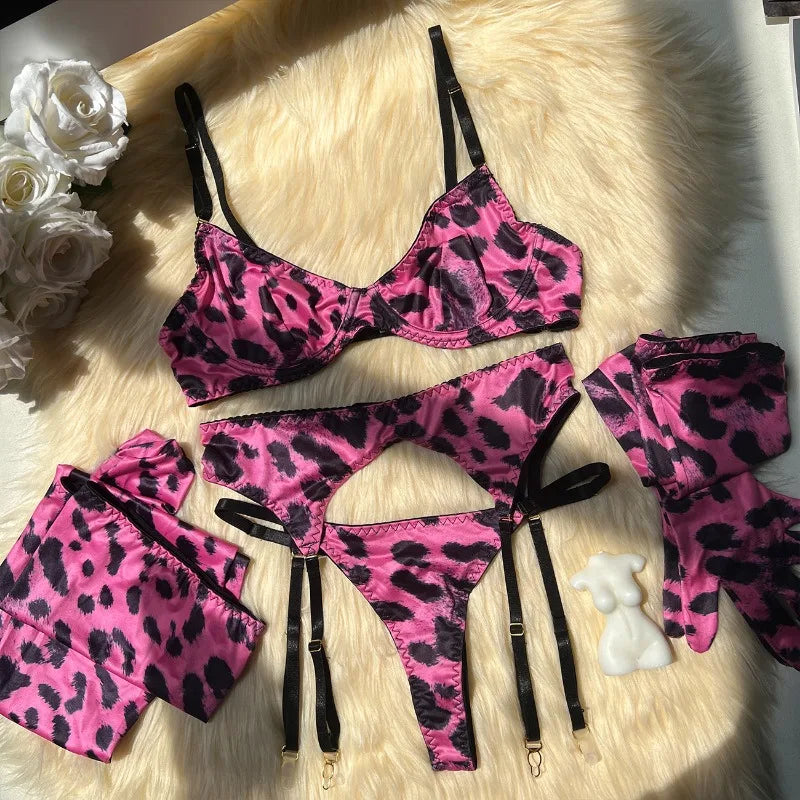 #PB Leopard Print Lingerie - passionbarn.com