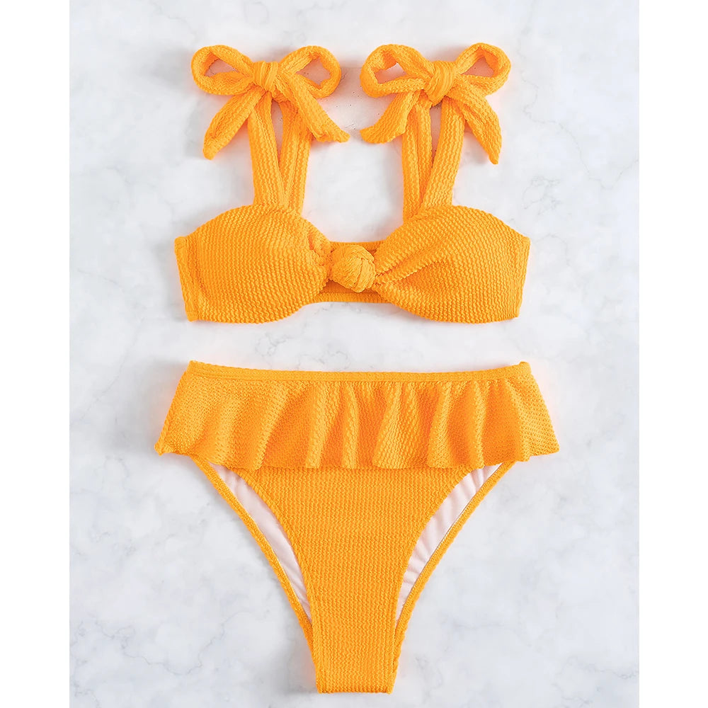 #PB High Waist Ruffles Bikini