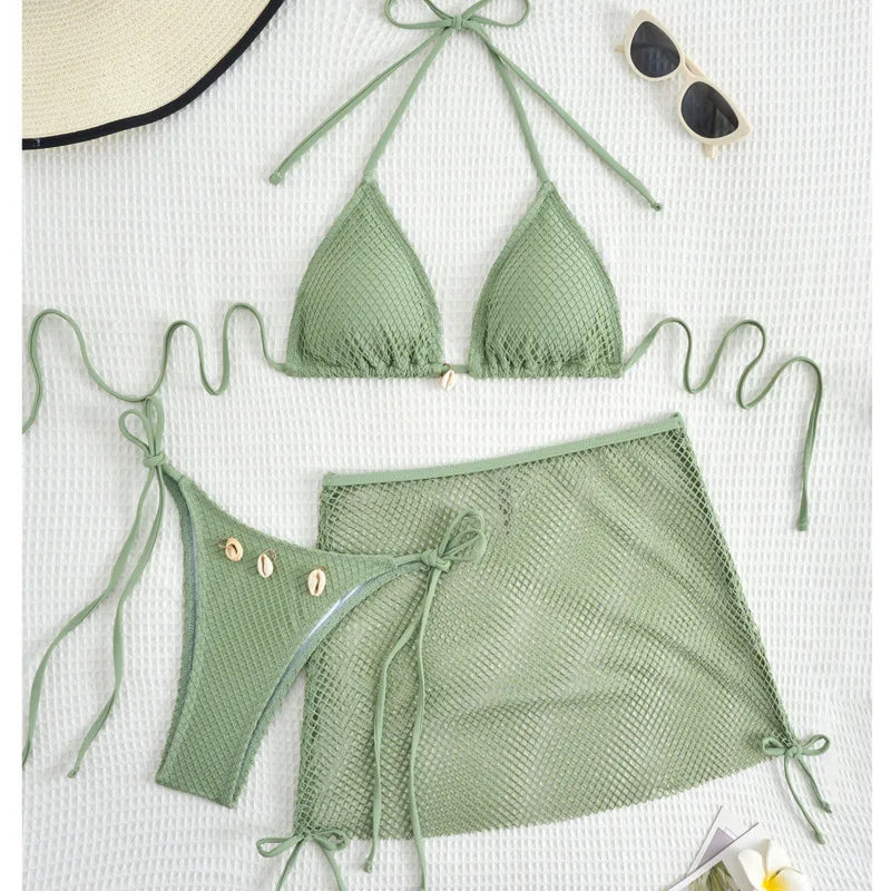 #PB Three-Piece Swimwear