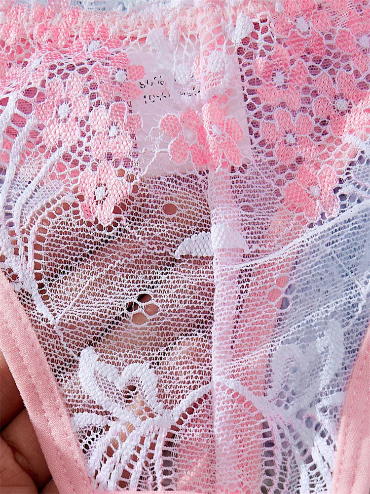 #PB Pink Bra and Panty Set - passionbarn.com