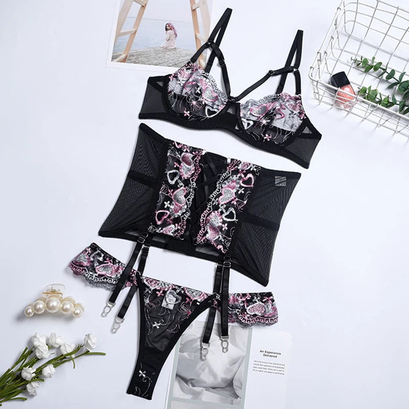 #PB Romantic Lingerie Set - passionbarn.com