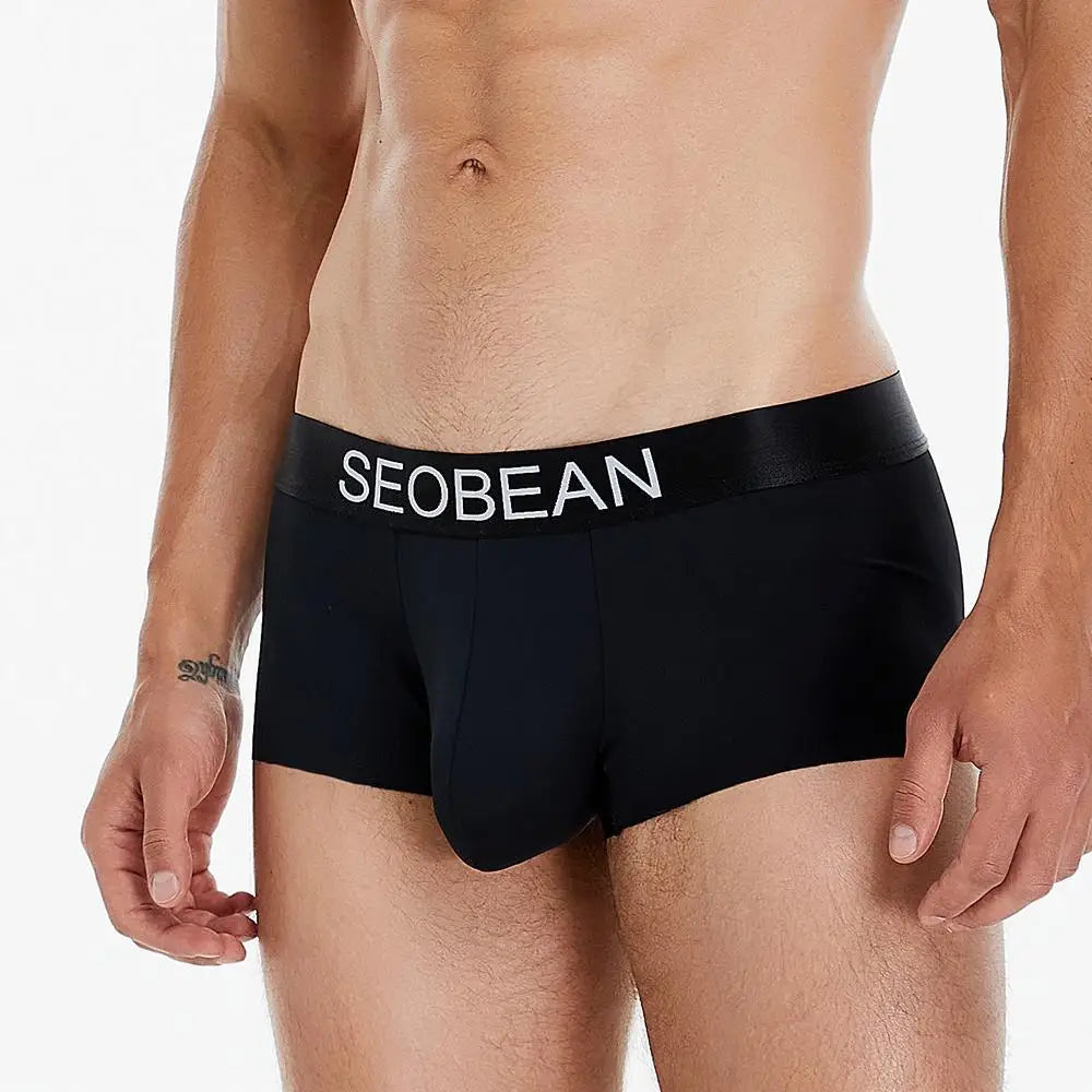 #PB Men's Boxers Ice Silk Cool Breathable Underwear Boxer Shorts - passionbarn.com