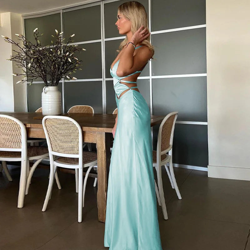 #PB Elegant Hollow Out Slip Dress - passionbarn.com