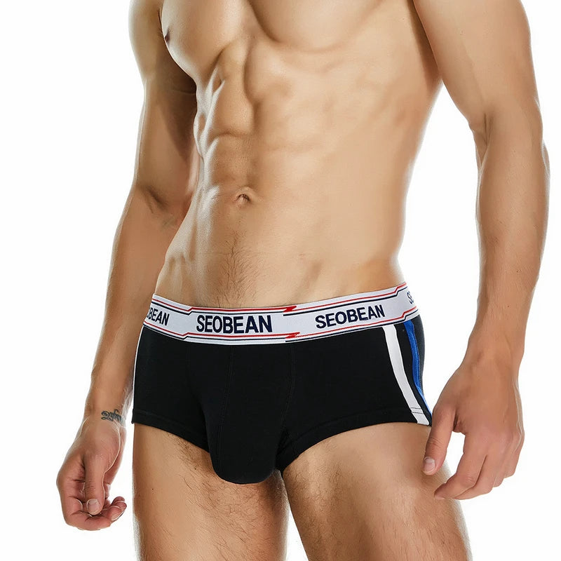 #PB Men's Boxers Briefs Breathable Cotton Underwear - passionbarn.com
