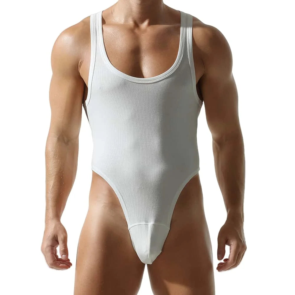 #PB Men's Bodysuit Shaper Onesie Vest Jumpsuits - passionbarn.com