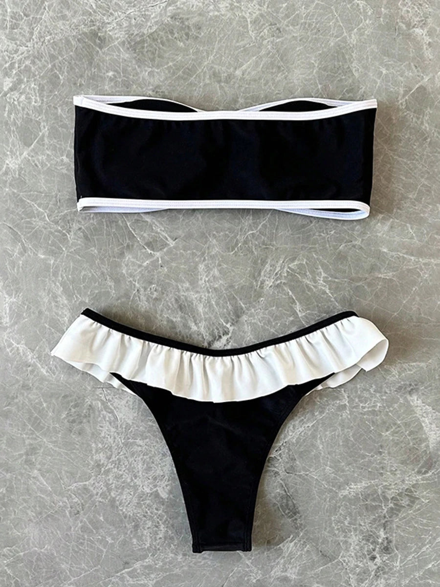 #PB Off Shoulder Bikini Set