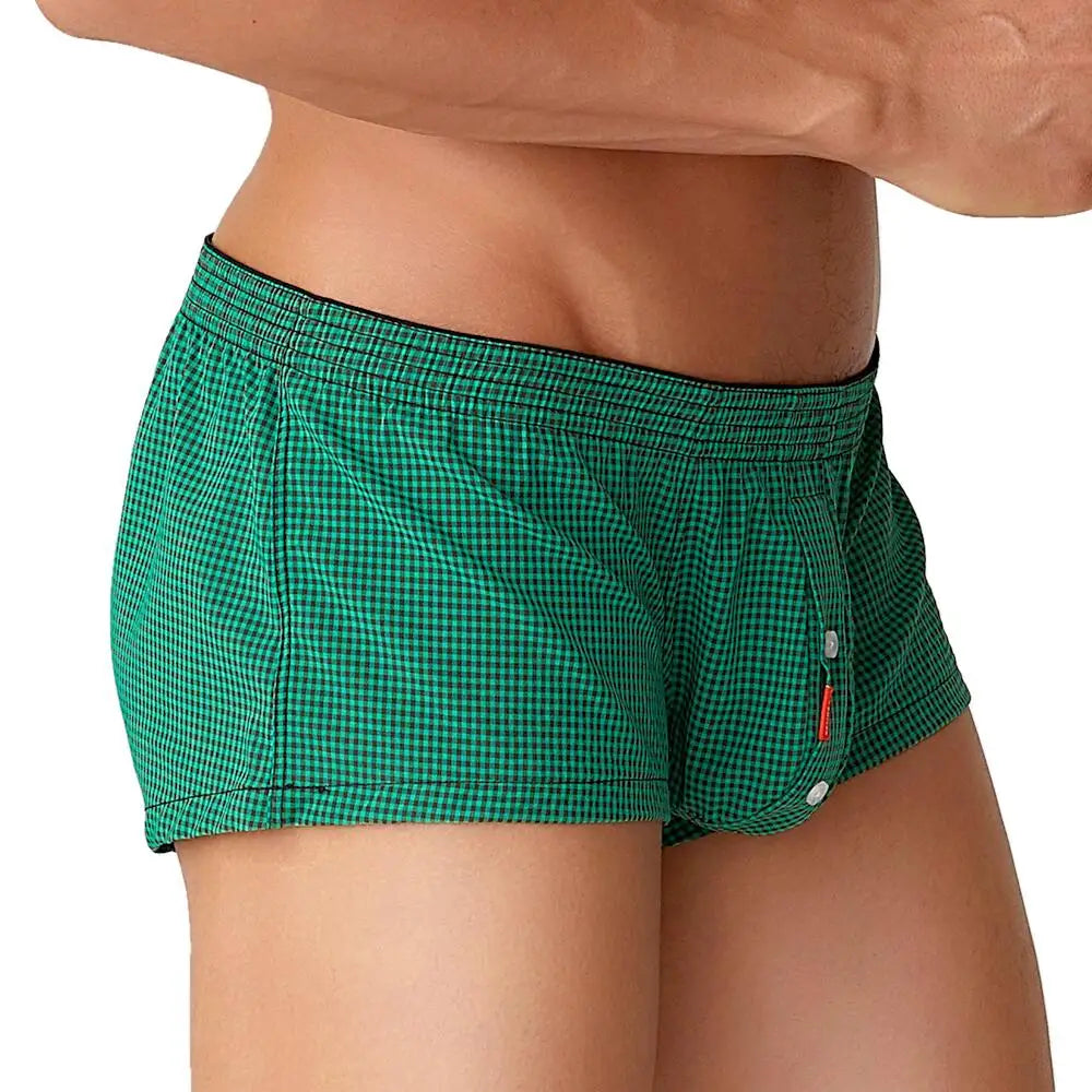 #PB Plaid Shorts Men's Underwear Boxers - passionbarn.com