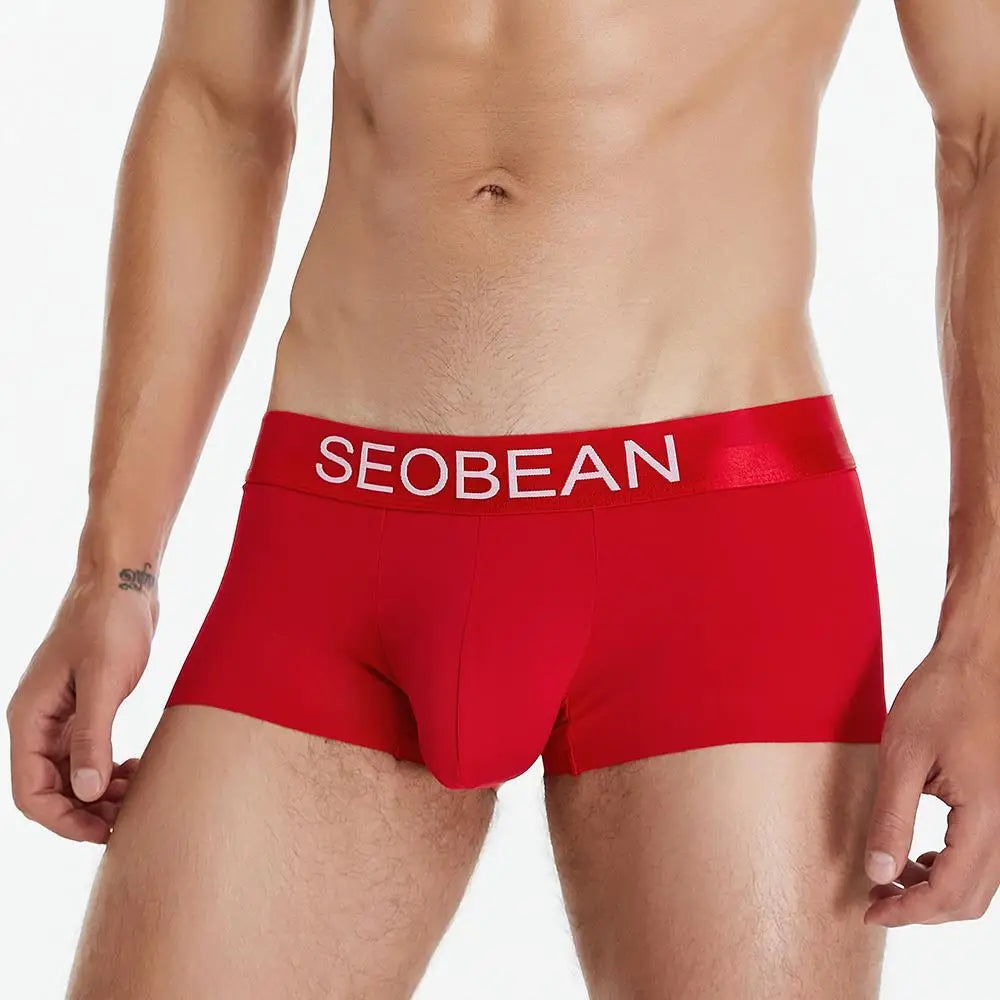 #PB Men's Boxers Ice Silk Cool Breathable Underwear Boxer Shorts - passionbarn.com