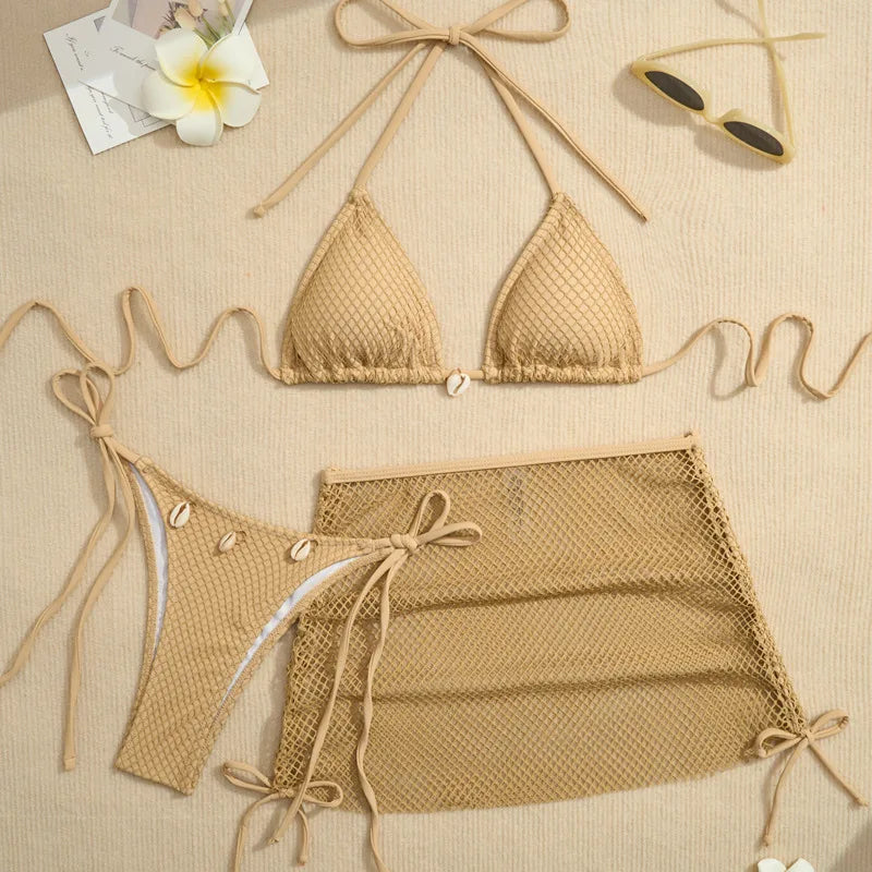 #PB Three-Piece Swimwear