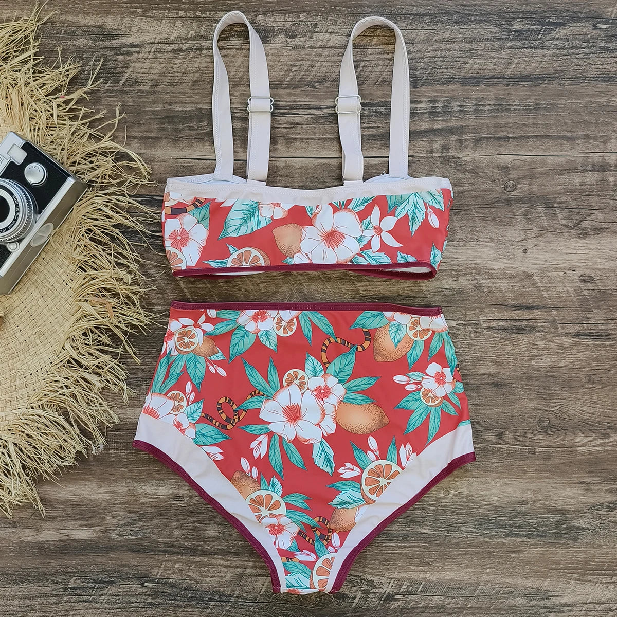 #PB High Waist Ruffles Bikini