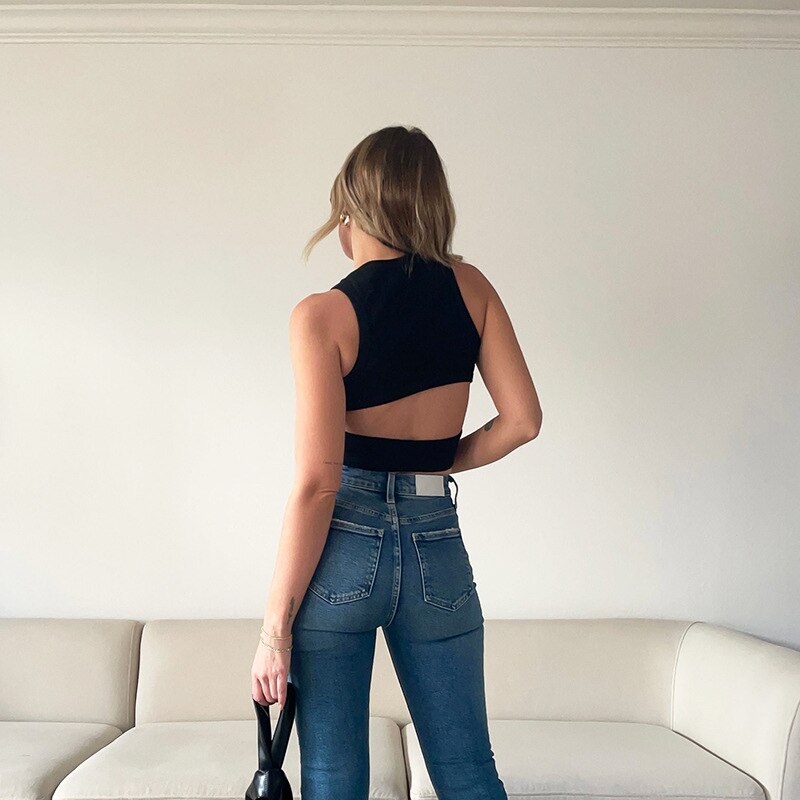 #PB Cut Out Cropped Top - passionbarn.com