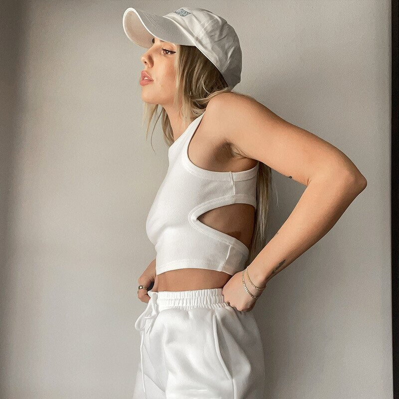#PB Cut Out Cropped Top - passionbarn.com