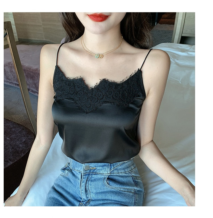 #PB V-Neck Sleeveless Crop Top - passionbarn.com