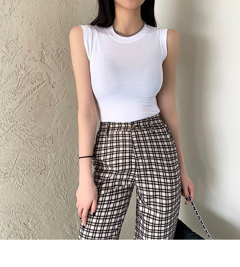 #PB Round Neck Ribbed Tank Top - passionbarn.com